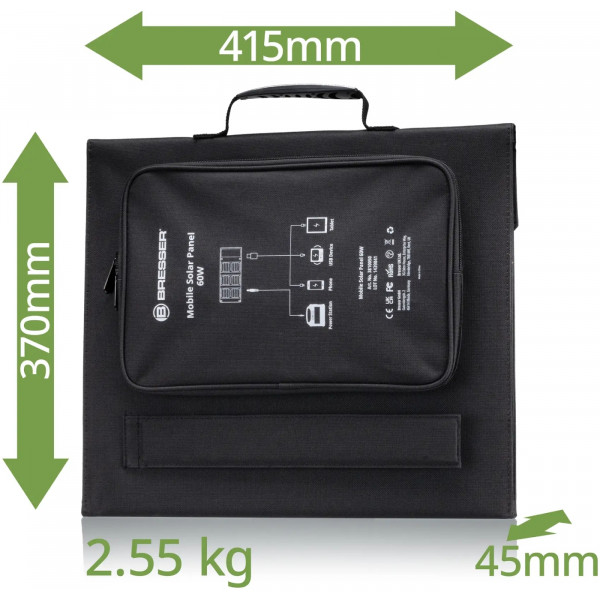 Фото - Портативна сонячна панель Bresser Mobile Solar Charger 60 Watt USB DC (3810050)