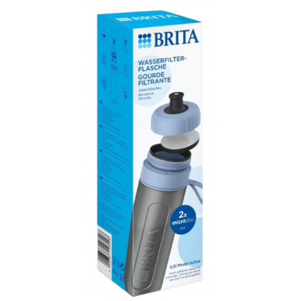 Фото - Пляшка для води Brita Active 600 мл Blue (4006387128135)