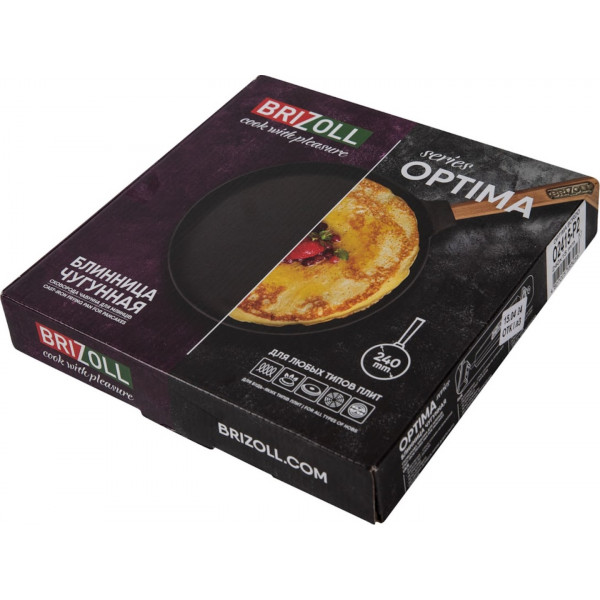 Фото - Сковорода для блинов Brizoll O2415-P2 Optima-Bordo 240 х 15 мм