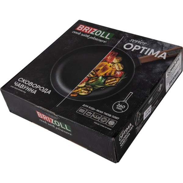 Фото - Сковорода универсальная Brizoll O2660-P1 Optimа-Black 260 х 60 мм