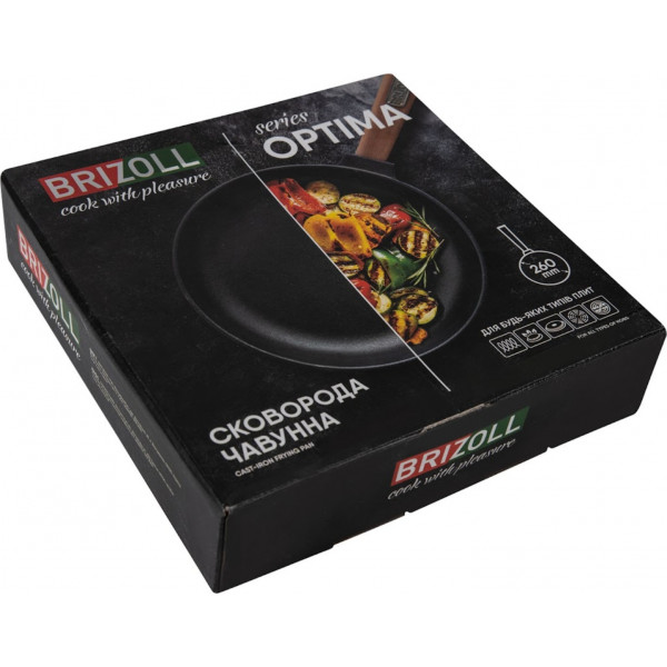 Фото - Сковорода універсальна Brizoll O2660-P Optimа 260 х 60 мм