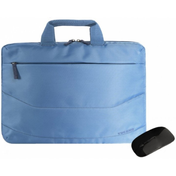Фото - Сумка для ноутбука Tucano Idea 15.6" Blue + беспроводная мышь (BU-BIDEA-WM-Z)