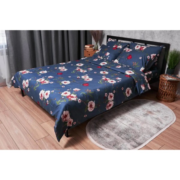 Фото - Комплект постільної білизни Moon&Star Полісатин Premium «Bush Peony» 160х220х2 см нав. 2х40х60 (MS-820003740)