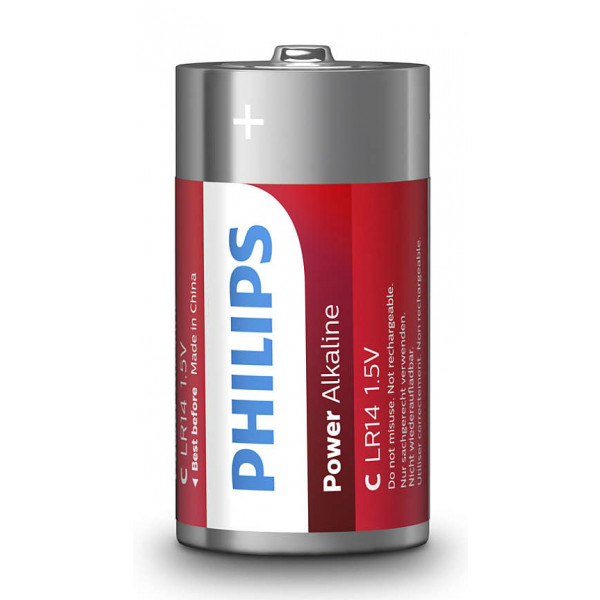 Фото - Батарейка тип C (LR-14) Philips Power Alkaline C BLI 2 (LR14P2B/10)