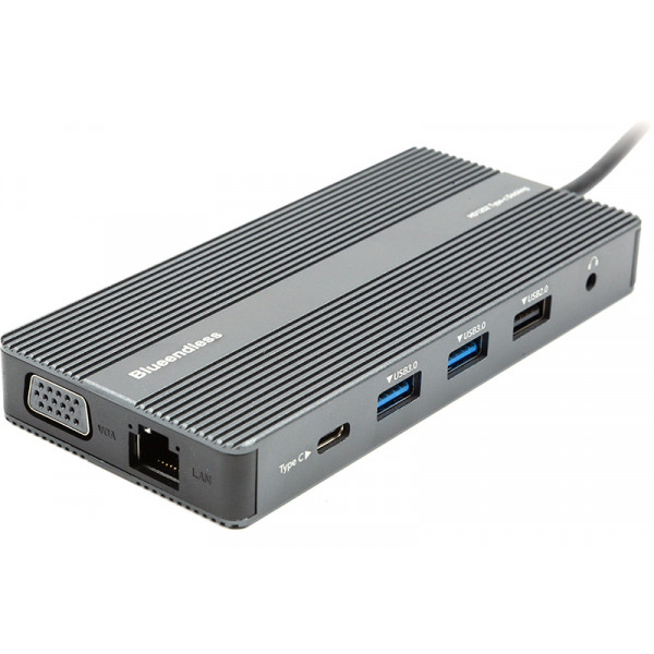 Фото - Хаб USB PowerPlant Blueendless USB Type-C - 2xHDMI VGA LAN 3xUSB Type-A, SD TF USB Type-C PD100W Aux (CA913886) Фото - Хаб USB PowerPlant Blueendless USB Type-C - 2xHDMI VGA LAN 3xUSB Type-A, SD TF USB Type-C PD100W Aux (CA913886)