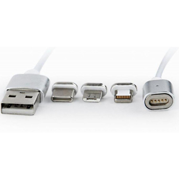 Фото - Кабель синхронизации данных Cablexpert USB 2.0 AM to Lightning/Micro/Type-C 1m (CC-USB2-AMLM31-1M)