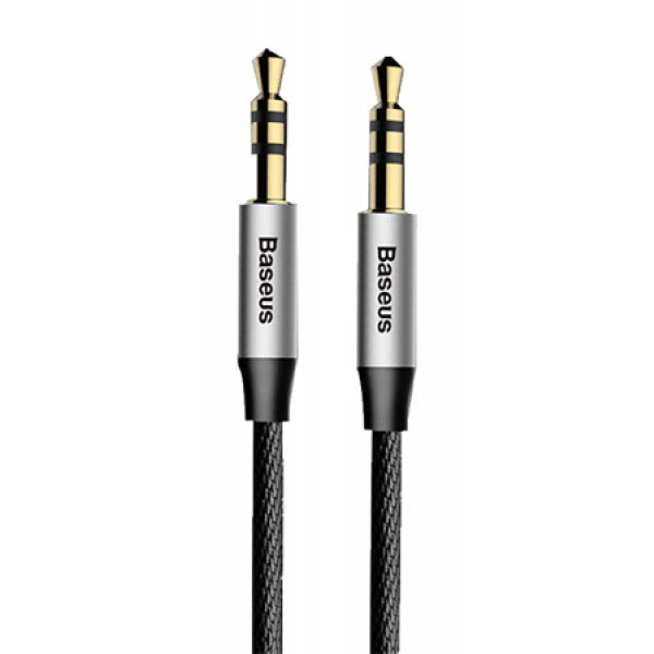 Фото - Кабель 3.5 мм -3.5 мм Baseus Jack 3.5mm Yiven Audio Cable M30 M/M 1.5m Silver/Black (CAM30-CS1)