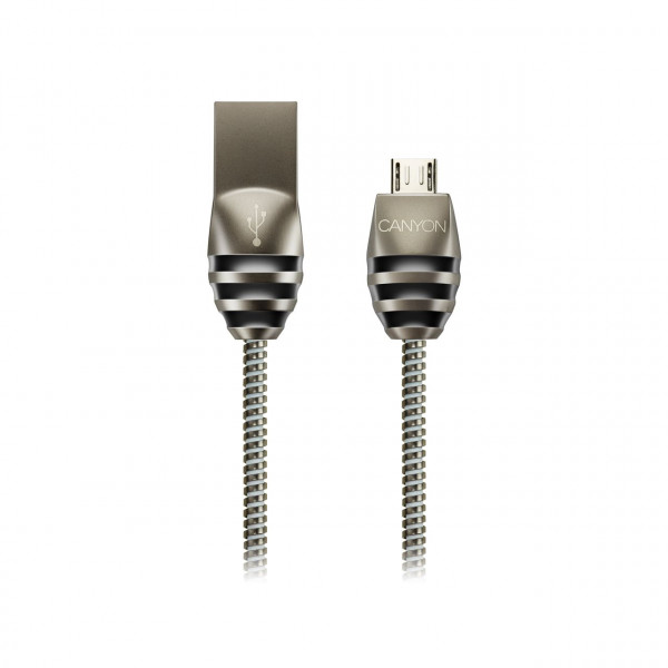 Фото - Кабель Canyon Micro-USB 2.0 1m Gun Color (CNS-USBM5DG)