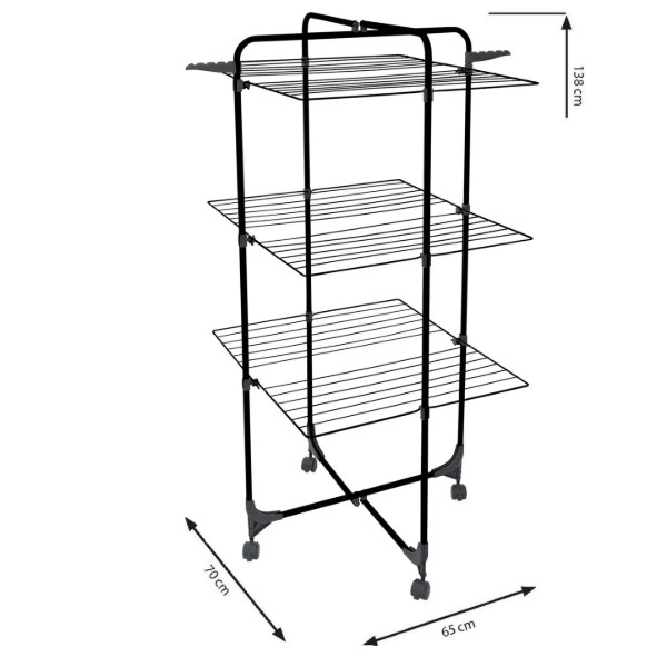 Фото - Сушилка для белья Casa Si Athletic 3 Black (CS92185E04E)