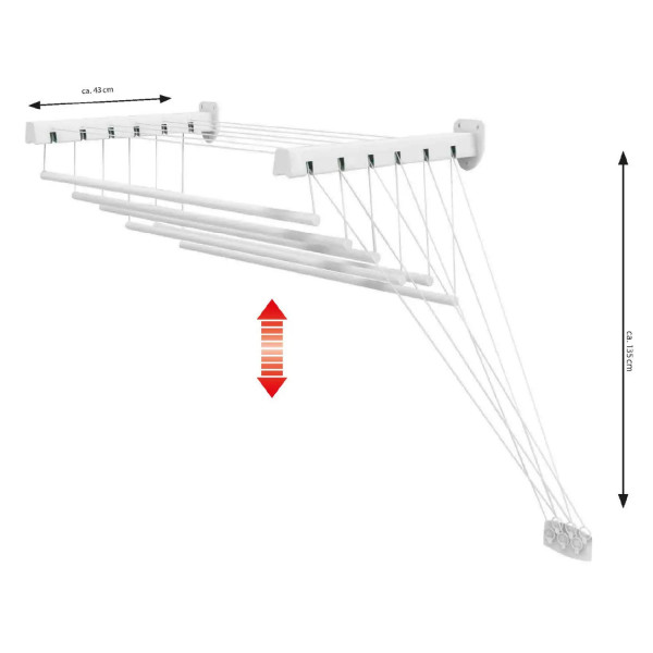 Фото - Сушарка для білизни Casa Si Pick Up 180 White (CS42274X06)