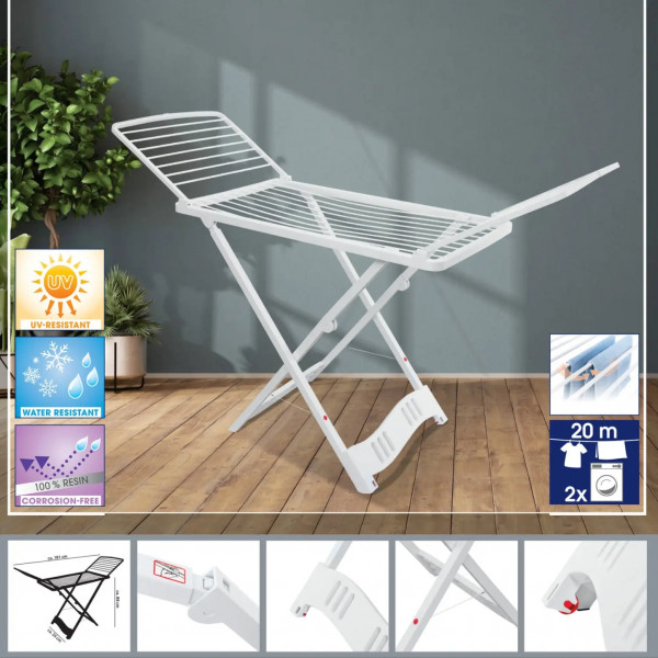 Фото - Сушарка для білизни Casa Si Resin 20m White (CS92066Q01)