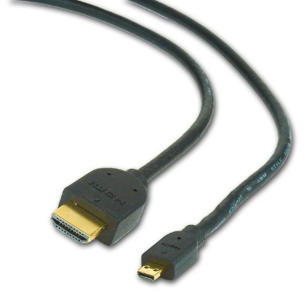 Фото - Кабель HDMI Cablexpert CC-HDMID-10 HDMI V.2.0 to micro D-male 3m