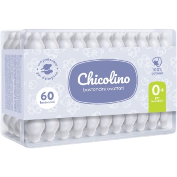 Фото - Ватні палички Chicolino 60 шт. дитячі (4823098407485)