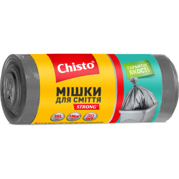 Фото - Пакет для сміття Chisto Strong 35лх30 шт. (4823098408031)