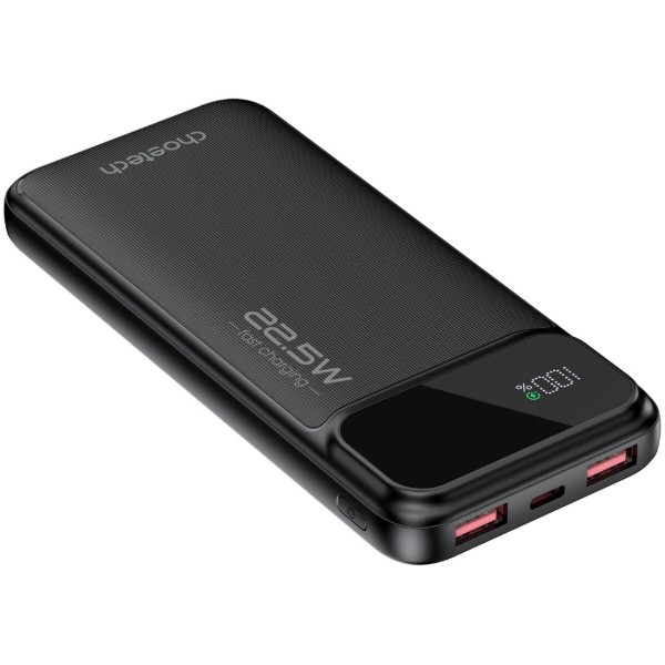 Фото - Батарея мобільна Choetech 10000mAh 22.5W PD,QC3.0 2USB-A+USB-C Black (B728-CCBK)