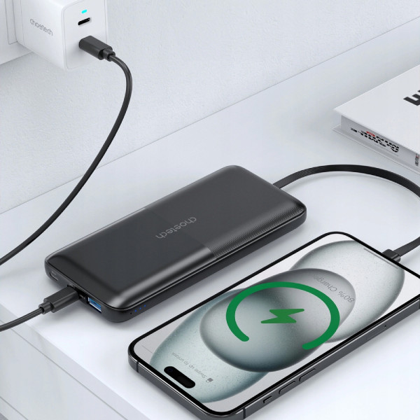 Фото - Батарея мобільна Choetech 10000mAh 22,5W Black (B654-BK)