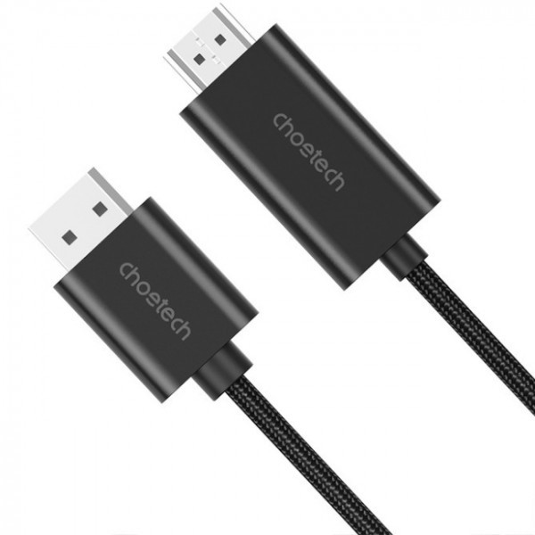 Фото - Кабель Choetech DisplayPort M - HDMI M 2.0 (XDH01-BK)