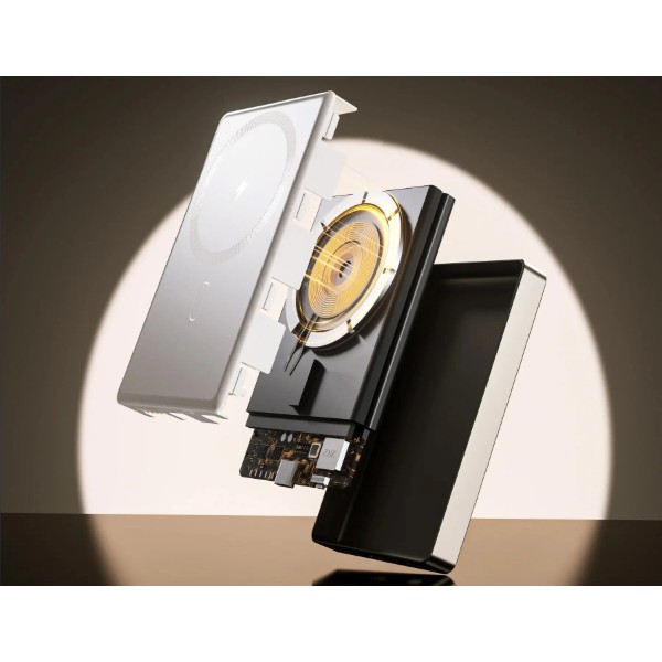Фото - Батарея мобильная Choetech Magnetic Wireless 10000mAh 20W Beige (B739-CCCWH)