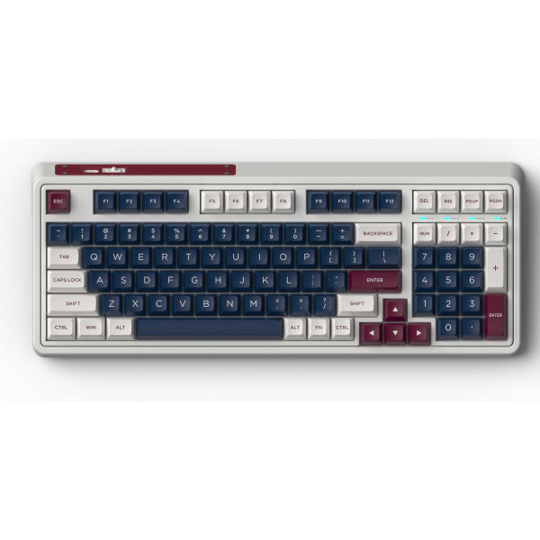 Фото - Клавіатура бездротова ігрова FL ESPORTS CMK98 SAM Metal Heart Kailh MX Cool Mint Three-Mode (CMK98SAM-3767)