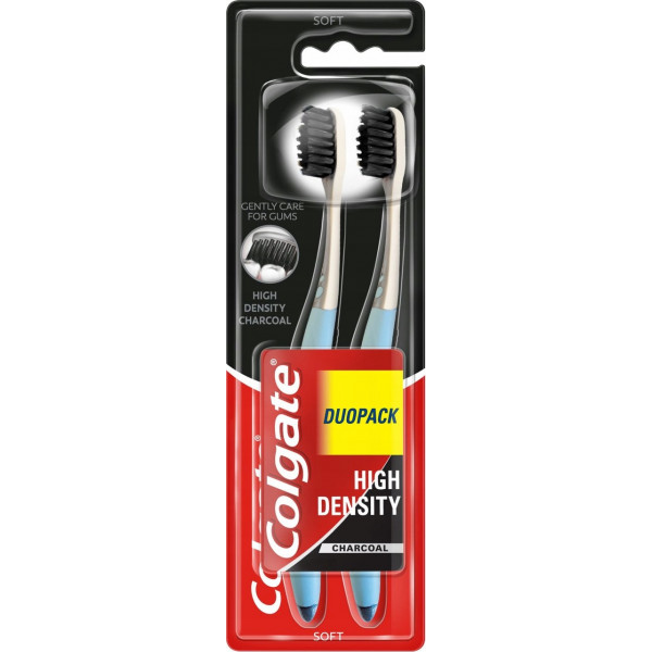 Фото - Зубна щітка Colgate High Density Charcoal 2шт