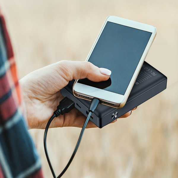 Фото - Батарея мобільна Colorway 20 000 mAh Powerful USB QC3.0 + USB-C Power Delivery 65W Black (CW-PB200LPA3BK-PDD)