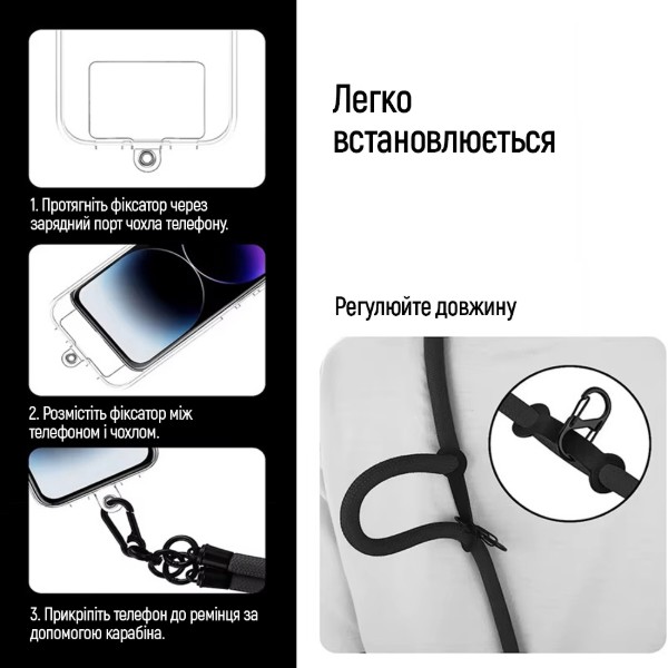 Фото - Ремінець для смартфону Colorway Freedom Strap, red (CW-SCFS-RD)