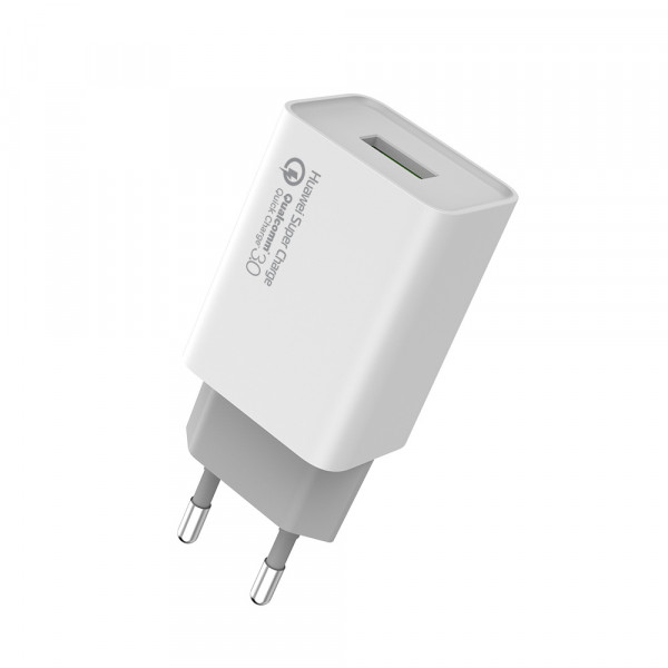 Фото - Мережевий зарядний пристрій Colorway QC3.0 1xUSB 4A White (CW-CHS014Q-WT)