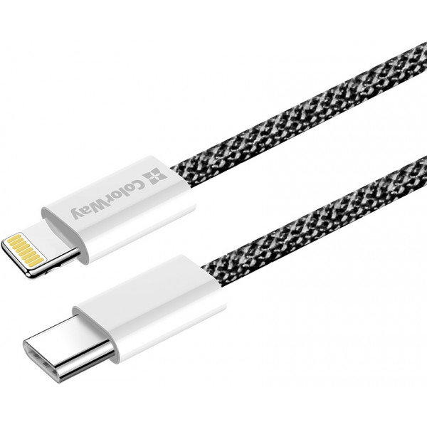 Фото - Кабель Colorway Type-C - Apple Lightning (PD Fast Charging 27W) 1м черный (CW-CBPDCL061-BK)