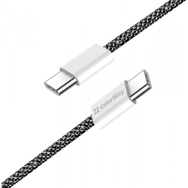 Фото - Кабель Colorway Type-C - Type-C (PD Fast Charging 60W) 3.0А 1м черный (CW-CBPDCC061-BK)