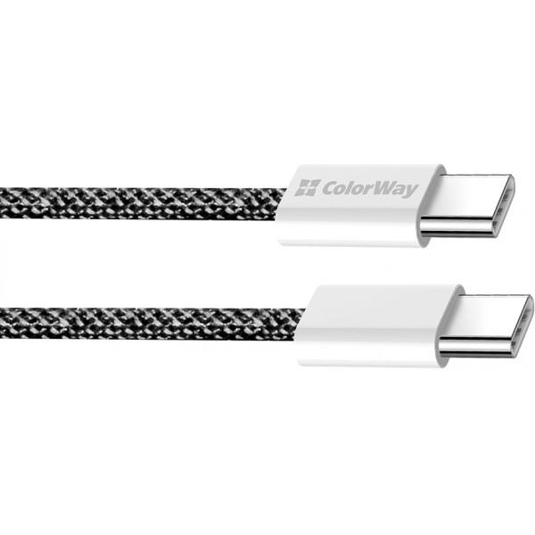 Фото - Кабель Colorway Type-C - Type-C (PD Fast Charging 60W) 3.0А 1м черный (CW-CBPDCC061-BK)
