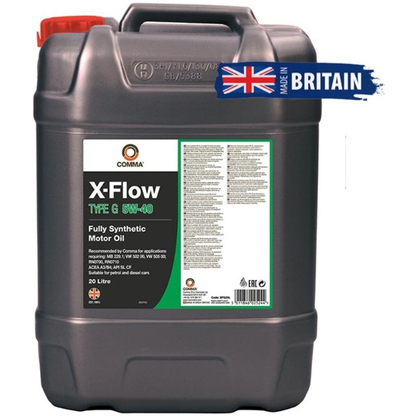 Фото - Масло для авто COMMA X-FLOW TYPE G 5W-40 20л (XFG20L)