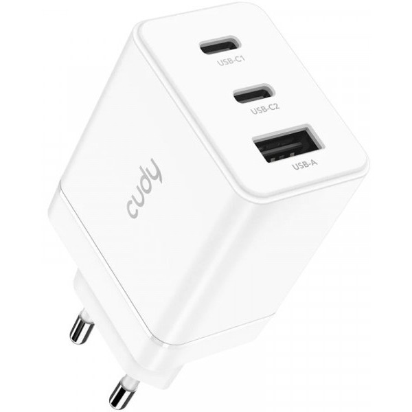 Фото - Сетевое зарядное устройство Cudy 3xUSB 67W (CH67_EU)