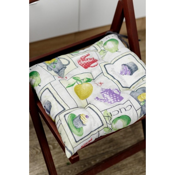 Фото - Подушка для стільця Прованс CUPCAKE Violet 40х40 см (035109)