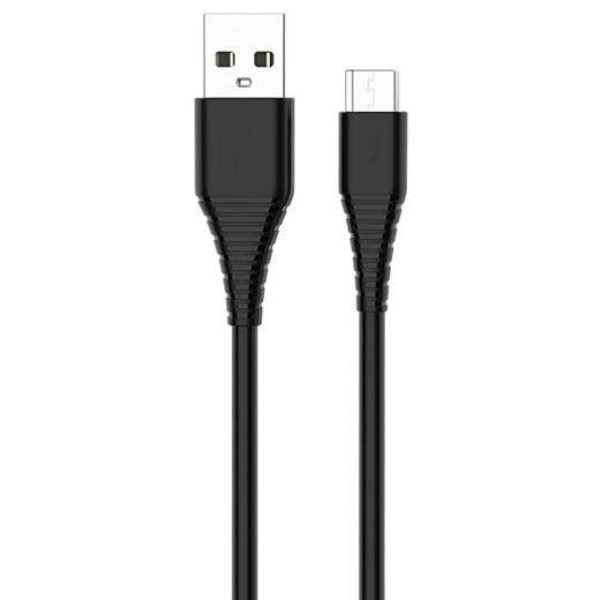 Фото - Кабель Colorway USB-microUSB PVC 2.4А 1 m Black (CW-CBUM025-BK)