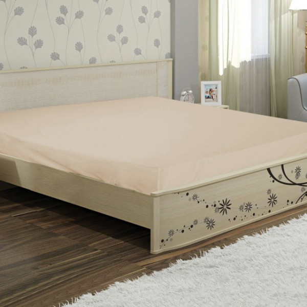 Фото - Простирадло євро Ярослав бязь 200х220 диз.02 (бежевий) (38766)