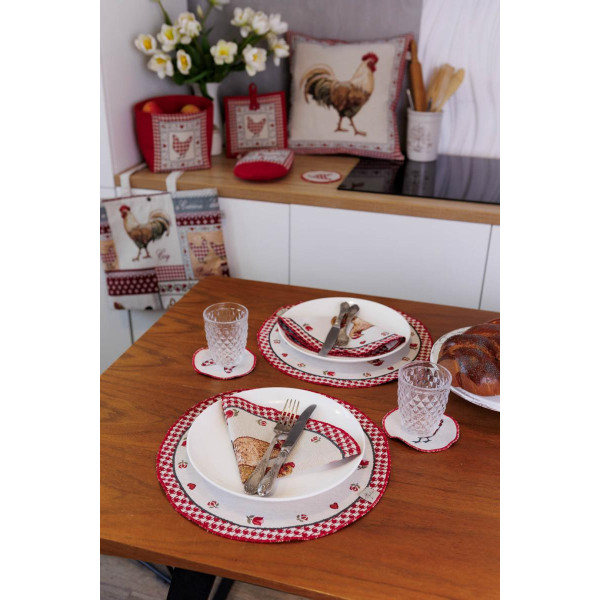 Фото - Салфетка для сервировки Прованс Гобеленовый набор Добробут D11 см (044373)