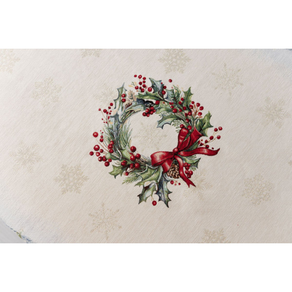 Фото - Скатертина кругла Прованс Снігова зима D180 см (037482)