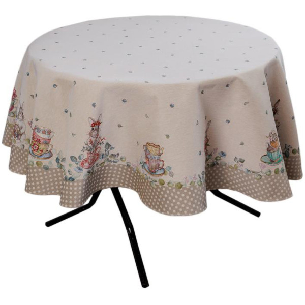 Фото - Скатерть круглая Прованс гобеленовая Очарование D136 см (044020)