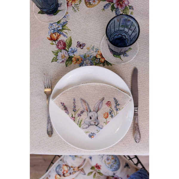 Фото - Салфетка для сервировки Прованс Пасхальная Соцветие D35 см (044134)