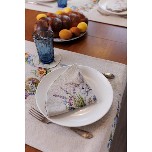 Фото - Салфетка для сервировки Прованс Пасхальная Соцветие D35 см (044134)
