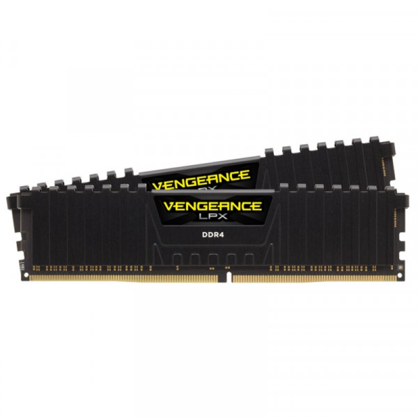 Фото - Память DDR Corsair Vengeance LPXDDR4 Black (CMK16GX4M2B3200C16)