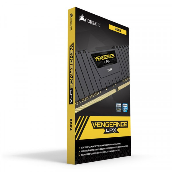 Фото - Память DDR Corsair Vengeance LPXDDR4 Black (CMK16GX4M2B3200C16)