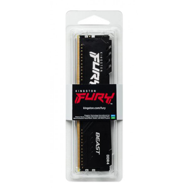 Фото - Память DDR Kingston DDR4 16GB 2666 MHz Fury Beast Black (KF426C16BB/16)