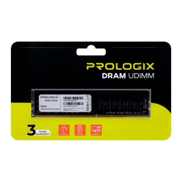 Фото - Память DDR ProLogix DDR4 16GB/3200 (PRO16GB3200D4)