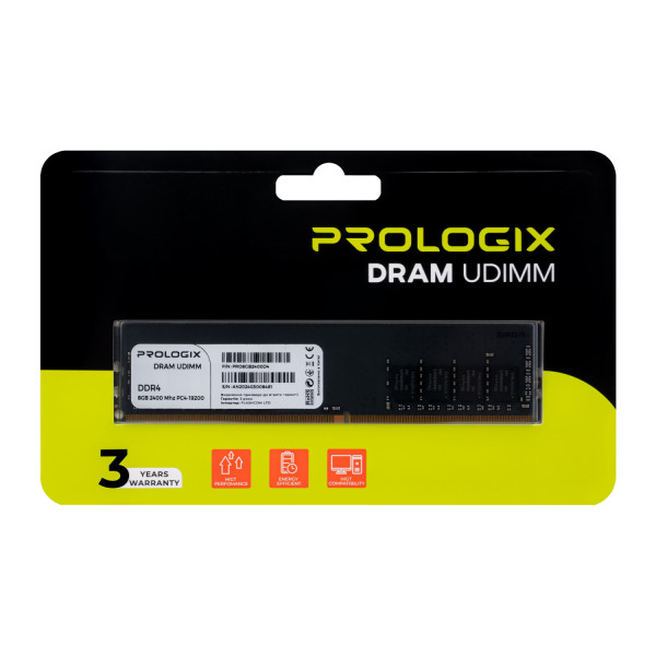 Фото - Пам'ять DDR ProLogix DDR4 8GB/2400 (PRO8GB2400D4)