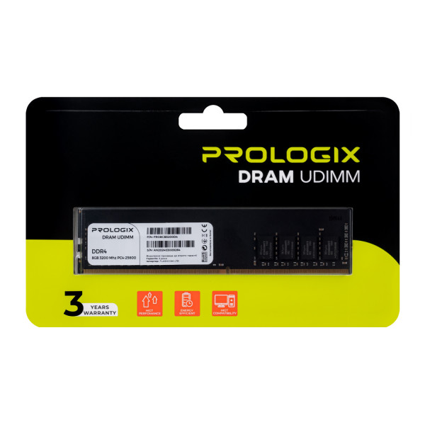Фото - Память DDR ProLogix DDR4 8GB/3200 (PRO8GB3200D4)