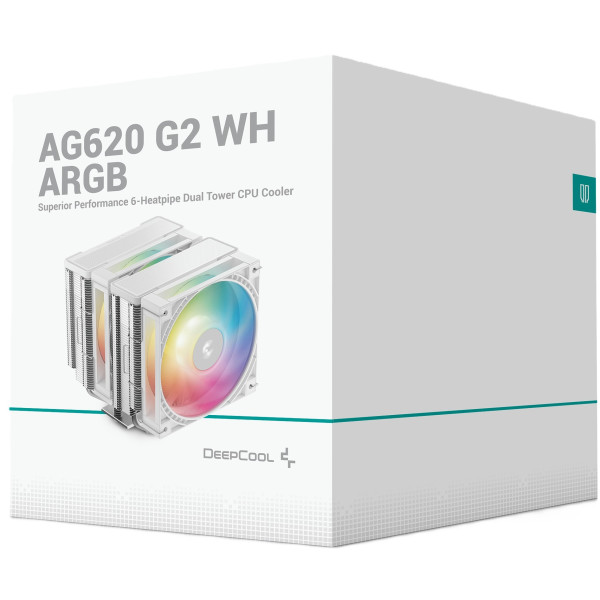 Фото - Процесорний кулер Deepcool AG620 G2 WH ARGB (R-AG620-WHAMMG2-G)