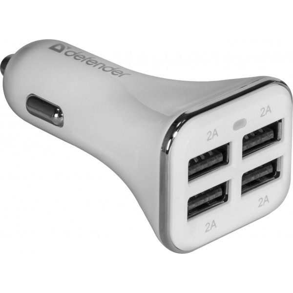 Фото - Автомобільний зарядний пристрій Defender UCA-05 4xUSB (83567)
