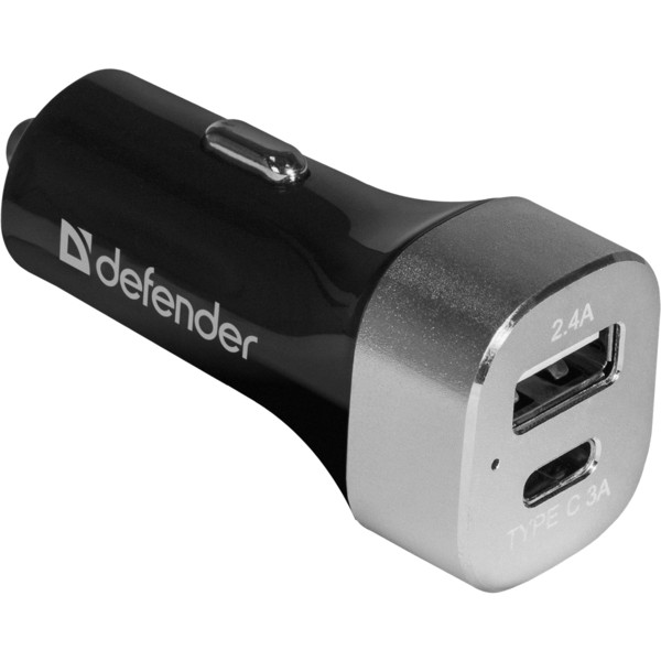 Фото - Автомобільний зарядний пристрій Defender UCG-011xUSB + TypeC 5V/5.4A (83569)