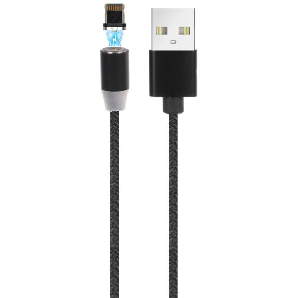Фото - Кабель Denmen D09L Lightning-USB Black (DN-D09L-BK)